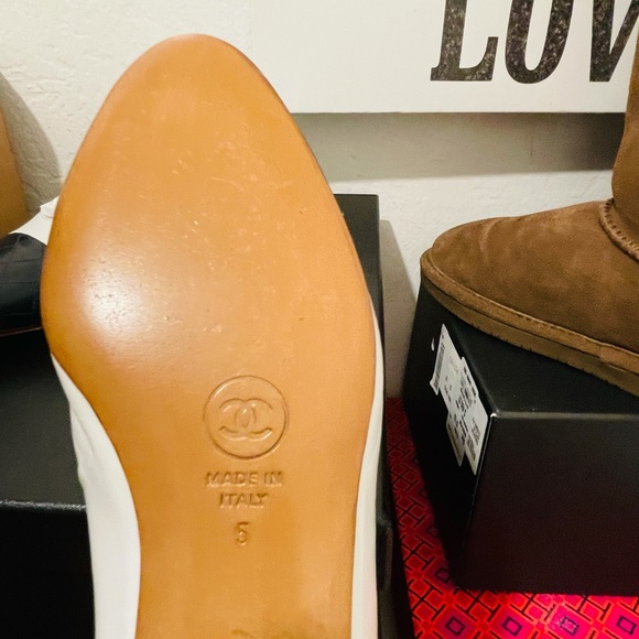 s-l400.jpg Chanel vintage two tone shoes